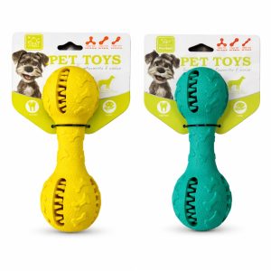 Rágó- és jutalomfalat tartó kutyajáték csont – vaníliás illattal (2)