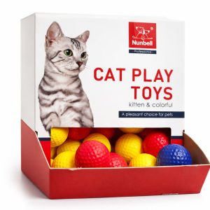 Színes habosított cicajáték labda készlet 3,8cm - 48db-Photoroom Színes habosított cicajáték labda készlet 3,8cm - 48db-Photoroom