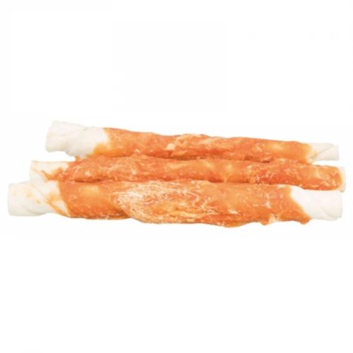 Trixie Denta Fun csirkefilés csavart rágópálcikák 17cm 3db Trixie Denta Fun csirkefilés csavart rágópálcikák 17cm 3db