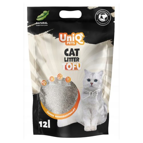 UNIQ Pets Tofu macskaalom, Natur illatmentes 12L-Photoroom UNIQ Pets Tofu macskaalom, Natur illatmentes 12L-Photoroom