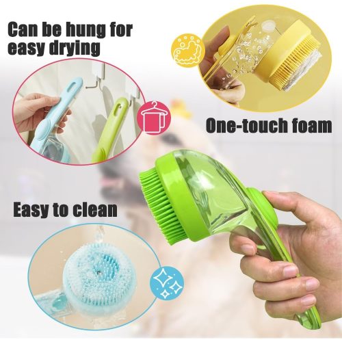 3 az 1-ben samponadagolós fürdető kefe