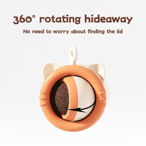 Falra tapadhatós cica mentásgolyó,360°-ban forgó nyalóka