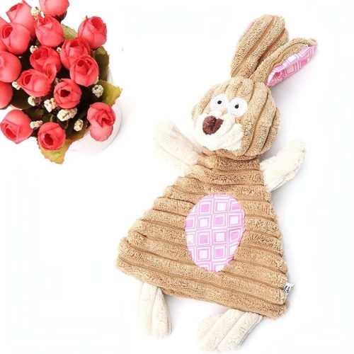Bordázott plüss állatfigurás kutyajáték 25cm