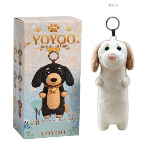 Plüss Tacskó Kulcstartó Vakdoboz (Blind Box)