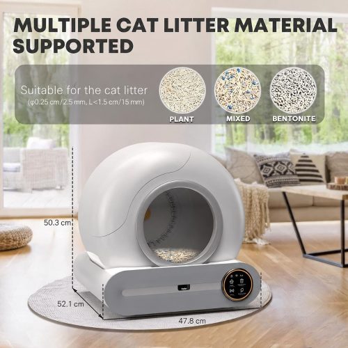 Intelligens automata öntisztító macska WC wifi és sterilizáló Intelligens automata öntisztító macska WC wifi és sterilizáló