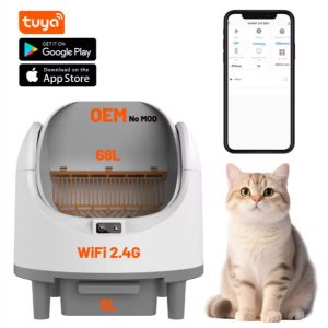Okos automata öntisztító macska WC wifi vezérléssel