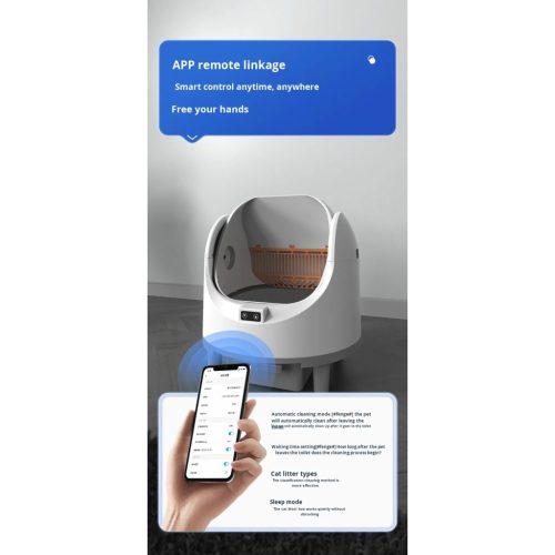 Okos automata öntisztító macska WC wifi vezérléssel Okos automata öntisztító macska WC wifi vezérléssel